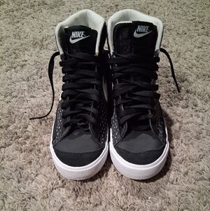 Nike Black and White High-Top Sneakers